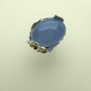 Anello Calcedonio e Fiorellini